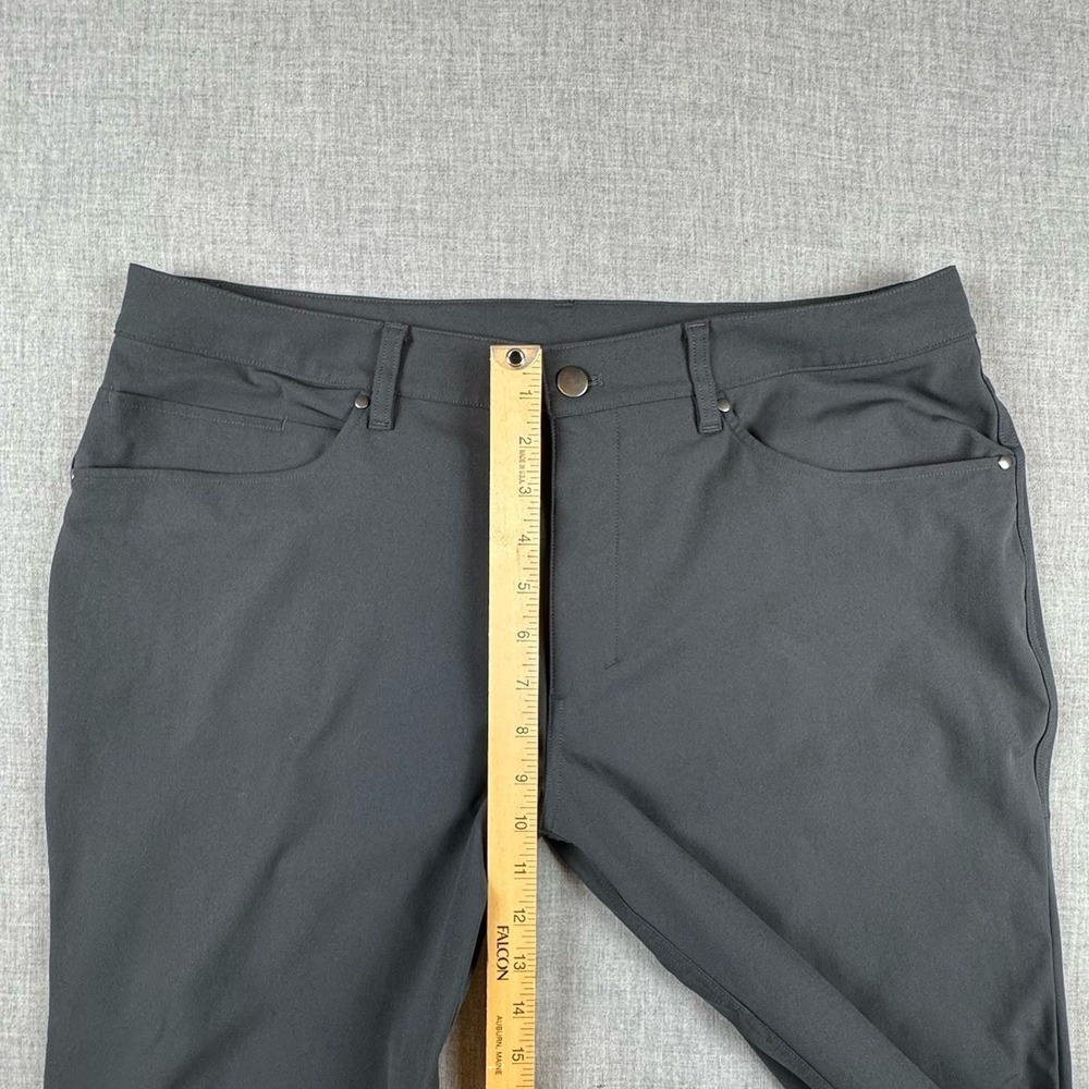Lululemon ABC Pant Mens 36 x 31 Classic Dark Gray Warpstreme M5ADES - Picture 8 of 9